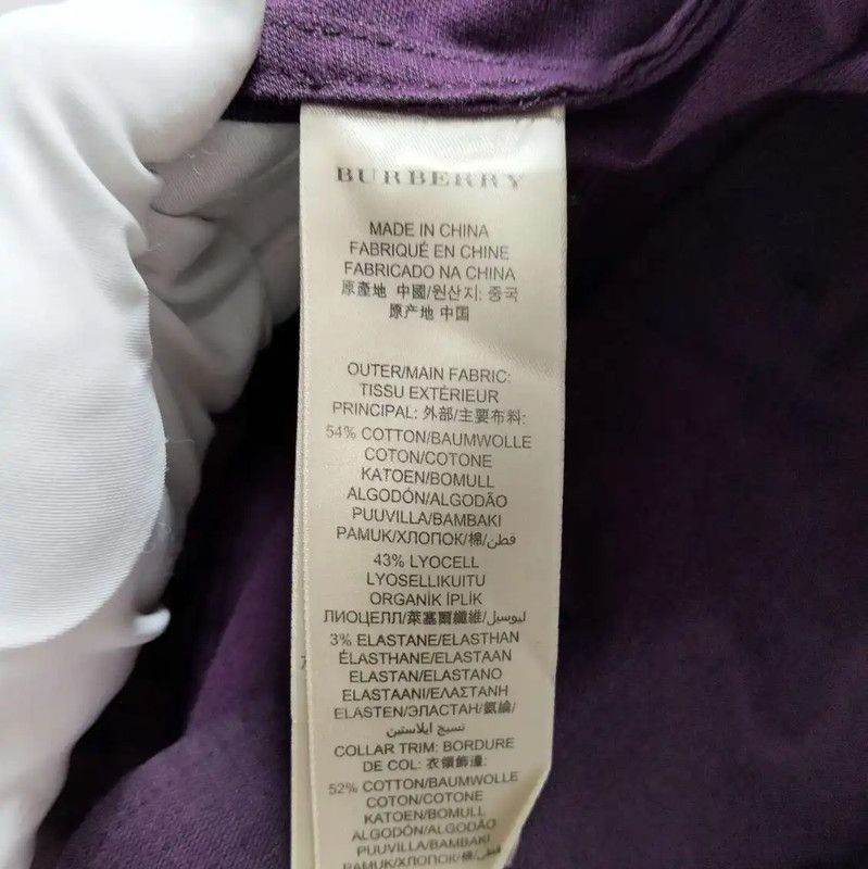 Burberry Burberry Deep Purple Long Coat for Women Size M / US 6-8 / IT 42-44 - 4 Thumbnail
