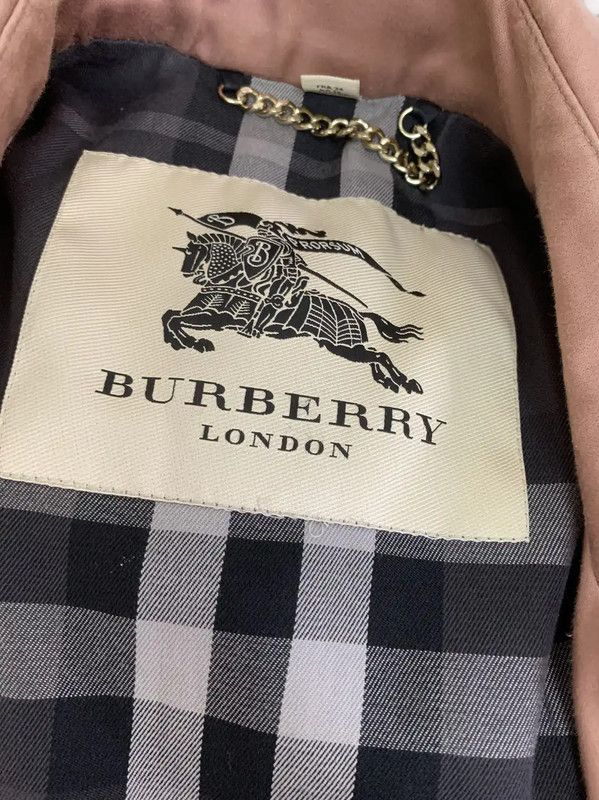 Burberry Burberry XS Pink Cotton Women's Trench Coat Size XS / US 0-2 / IT 36-38 - 5 Thumbnail