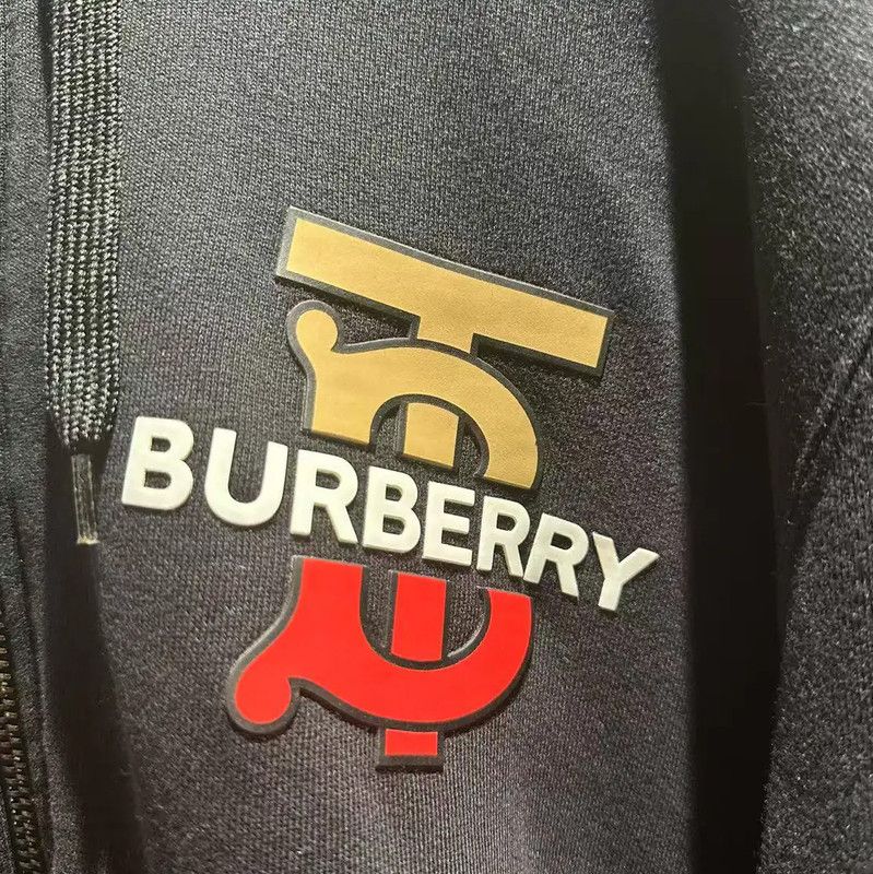 Burberry Burberry Black Cotton Women's Hoodie Size L / US 10 / IT 46 - 3 Thumbnail