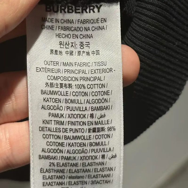 Burberry Burberry Black Cotton Women's Hoodie Size L / US 10 / IT 46 - 5 Thumbnail