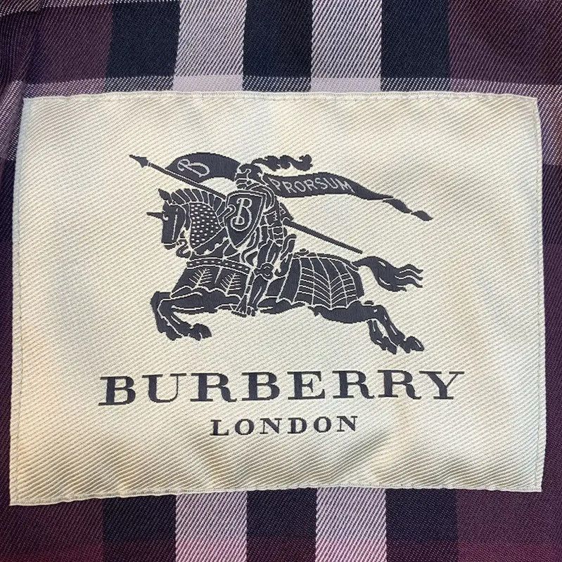 Burberry Burberry Wine Red Cotton Short Trench Coat Size S / US 4 / IT 40 - 5 Thumbnail