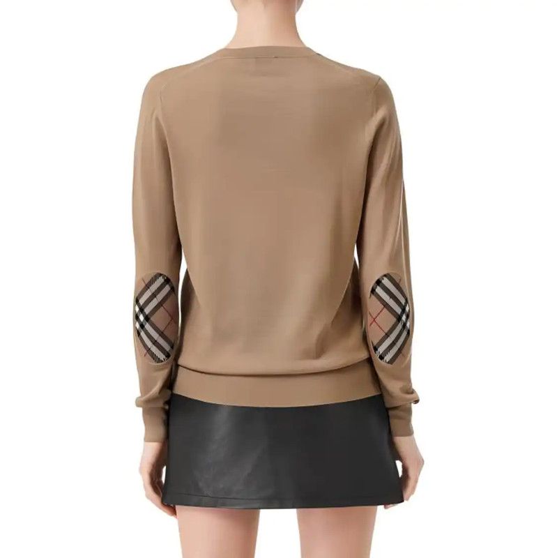 Burberry Burberry Women's Khaki Wool Logo Knit Sweater Size L / US 10 / IT 46 - 6 Thumbnail