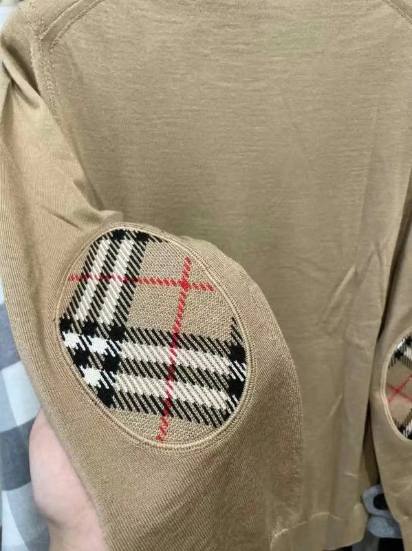 Burberry Burberry Khaki Wool Logo Knit Sweater for Women Size XS / US 0-2 / IT 36-38 - 4 Thumbnail