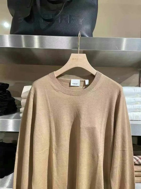 Burberry Burberry Khaki Wool Logo Knit Sweater for Women Size XS / US 0-2 / IT 36-38 - 2 Thumbnail