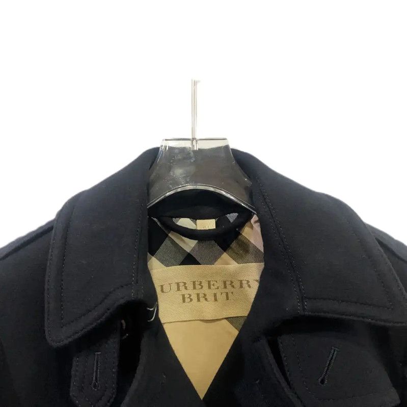Burberry Burberry Black Wool Women's Trench Coat Size XS / US 0-2 / IT 36-38 - 3 Thumbnail