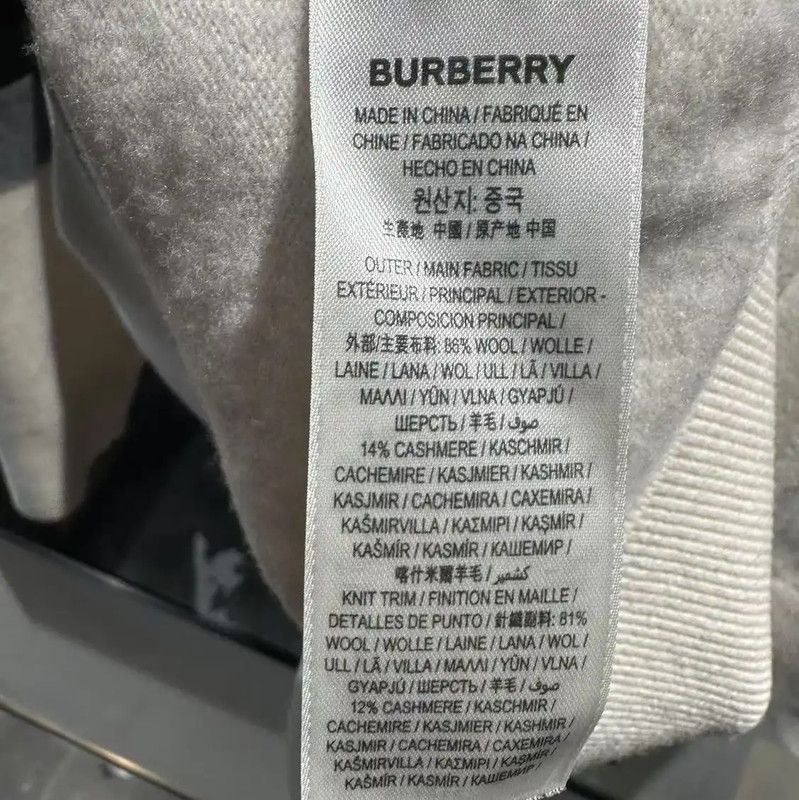 Burberry Burberry White Wool Knit Sweater for Women Size M / US 6-8 / IT 42-44 - 5 Thumbnail