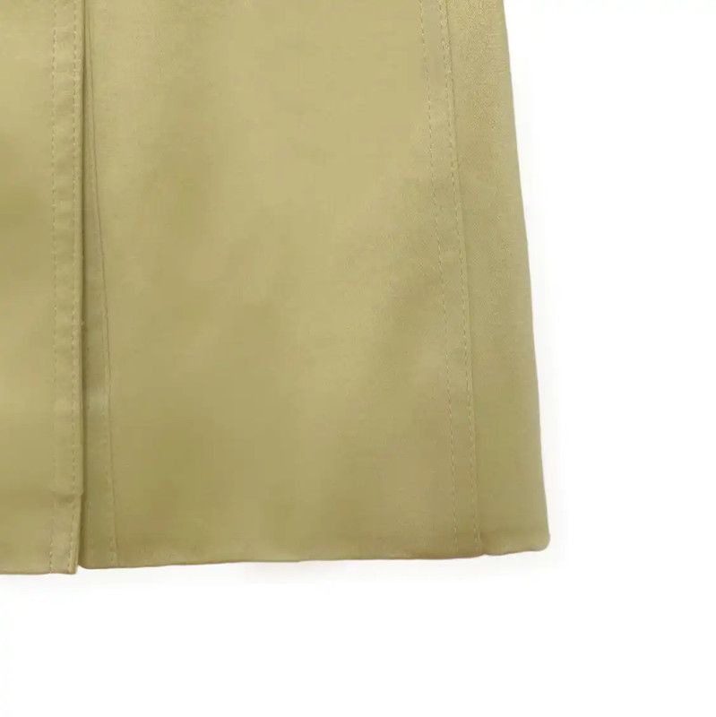 Burberry Burberry Green Cotton Mid-Length Women's Trench Coat Size M / US 6-8 / IT 42-44 - 4 Thumbnail