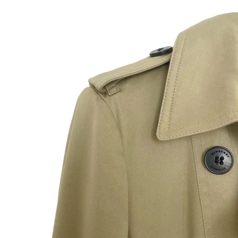 Burberry Burberry Green Cotton Mid-Length Women's Trench Coat Size M / US 6-8 / IT 42-44 - 3 Thumbnail