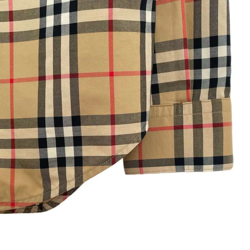 Burberry Burberry Women's Khaki Cotton Shirt Size M / US 6-8 / IT 42-44 - 4 Thumbnail