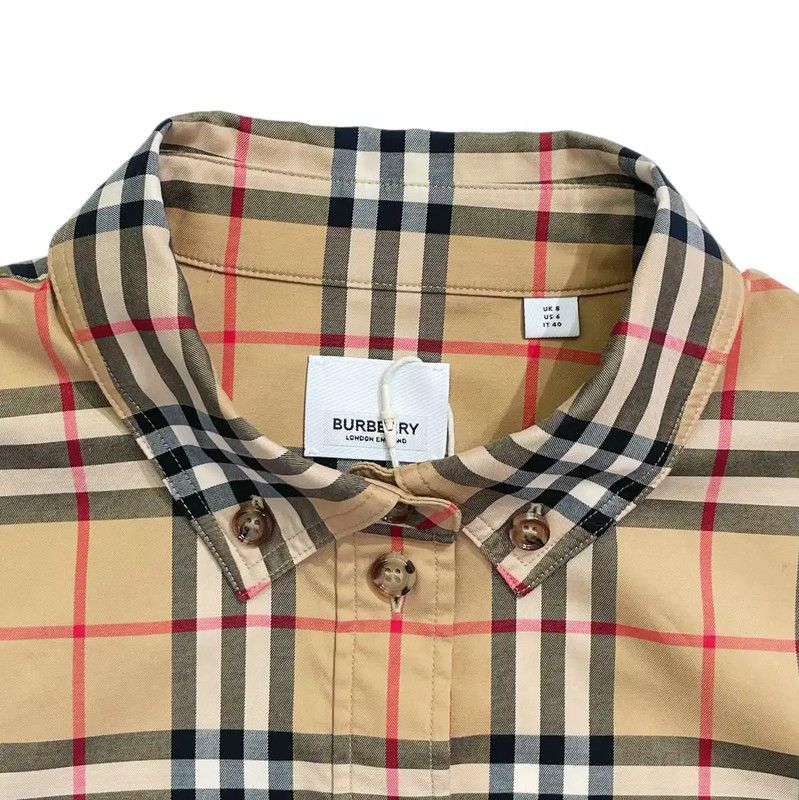 Burberry Burberry Women's Khaki Cotton Shirt Size M / US 6-8 / IT 42-44 - 3 Thumbnail