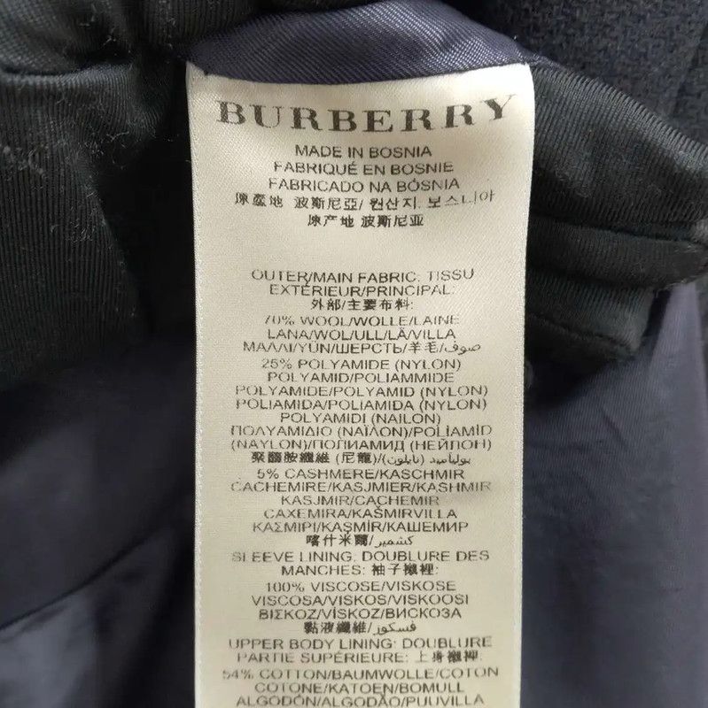 Burberry Burberry Women's Black Wool Winter Jacket Size L / US 10 / IT 46 - 5 Thumbnail