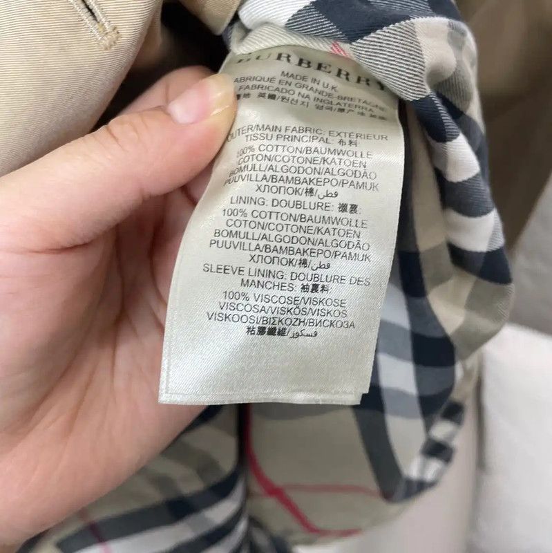 Burberry Burberry Women's Khaki Cotton Trench Coat Size M / US 6-8 / IT 42-44 - 3 Thumbnail