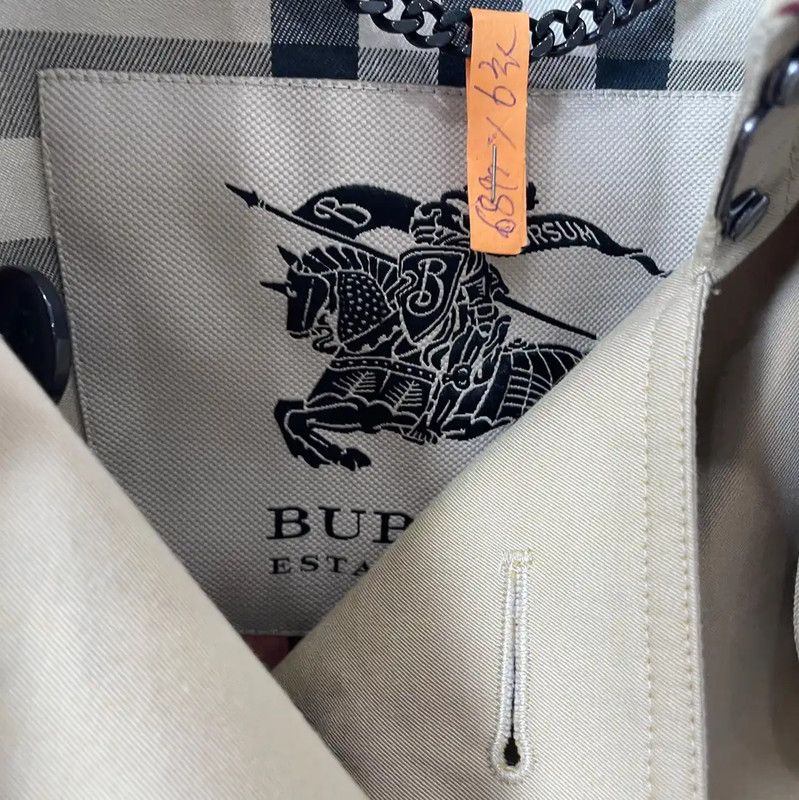 Burberry Burberry Women's Khaki Cotton Trench Coat Size M / US 6-8 / IT 42-44 - 4 Thumbnail