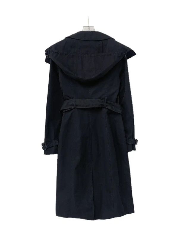 Burberry Burberry Women's XS Black Cotton Trench Coat Size XS / US 0-2 / IT 36-38 - 2 Thumbnail