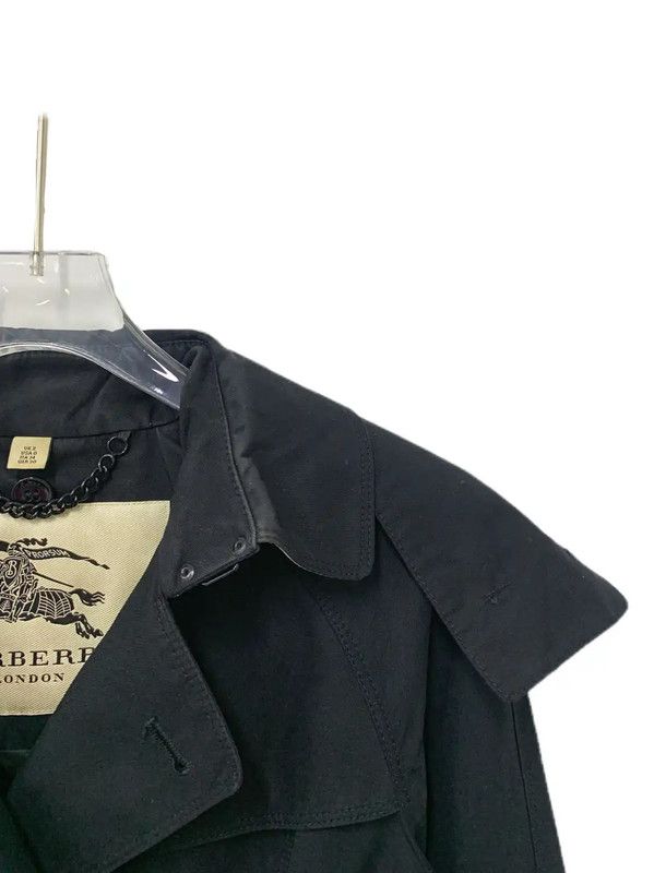Burberry Burberry Women's XS Black Cotton Trench Coat Size XS / US 0-2 / IT 36-38 - 4 Thumbnail