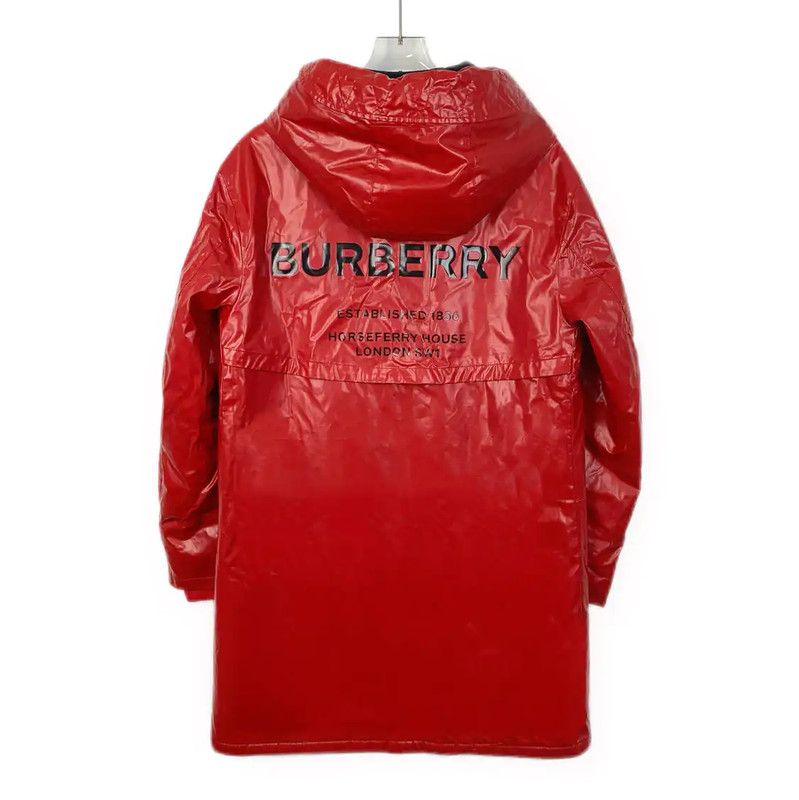 Burberry Burberry Red Women's Cotton Hooded Jacket Size XS / US 0-2 / IT 36-38 - 2 Thumbnail