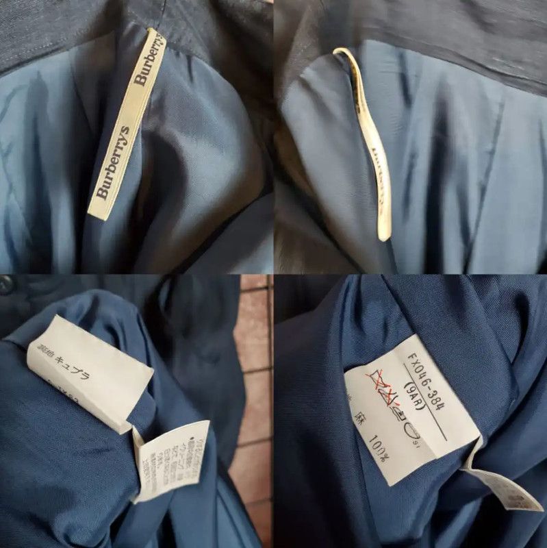Burberry Burberry Navy Blue Linen Women's Cardigan Size M / US 6-8 / IT 42-44 - 6 Thumbnail
