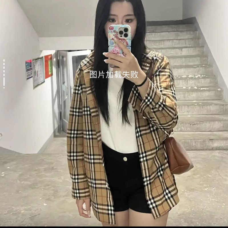Burberry Burberry Khaki Cotton Check Long Sleeve Shirt Size L / US 10 / IT 46 - 7 Thumbnail