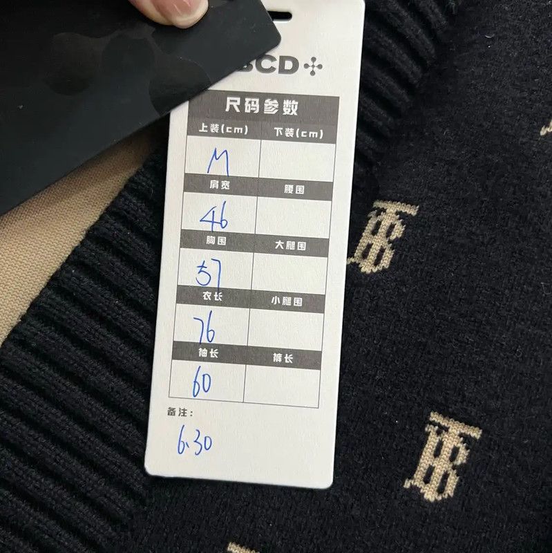 Burberry Burberry Black Wool Cardigan for Women Size M / US 6-8 / IT 42-44 - 5 Thumbnail