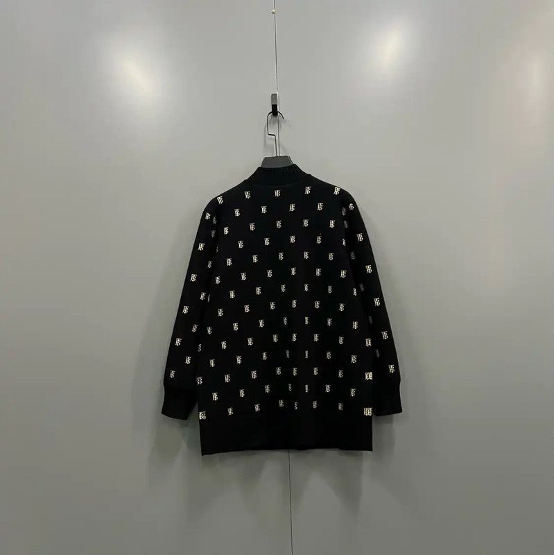 Burberry Burberry Black Wool Cardigan for Women Size M / US 6-8 / IT 42-44 - 2 Thumbnail