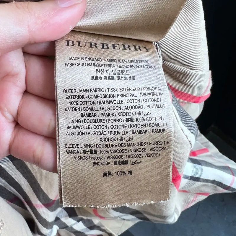 Burberry Burberry Khaki Cotton Women's Trench Coat Size M / US 6-8 / IT 42-44 - 7 Thumbnail