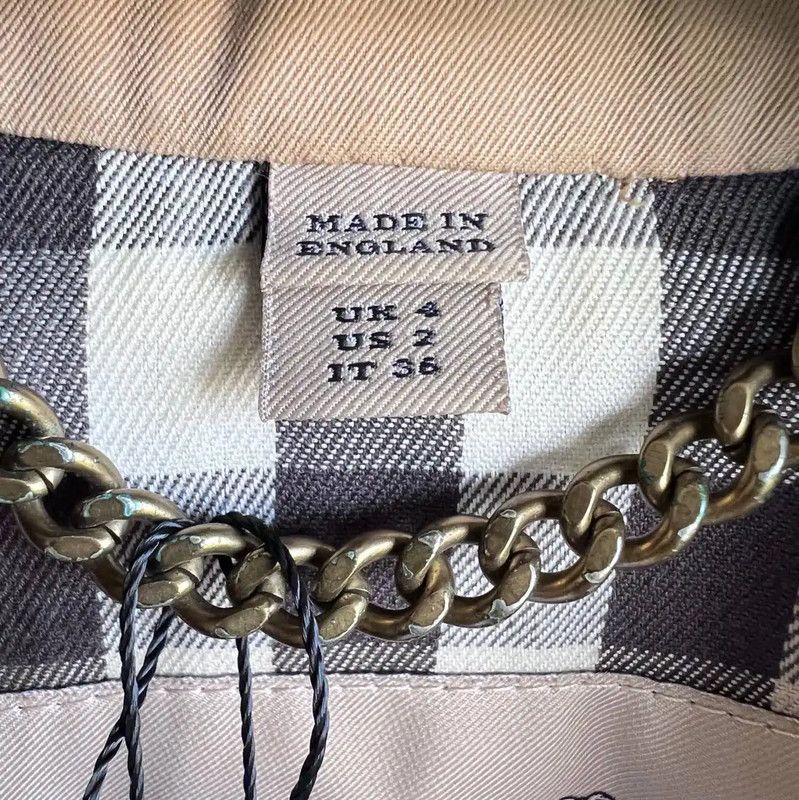 Burberry Burberry Khaki Cotton Women's Trench Coat Size M / US 6-8 / IT 42-44 - 5 Thumbnail