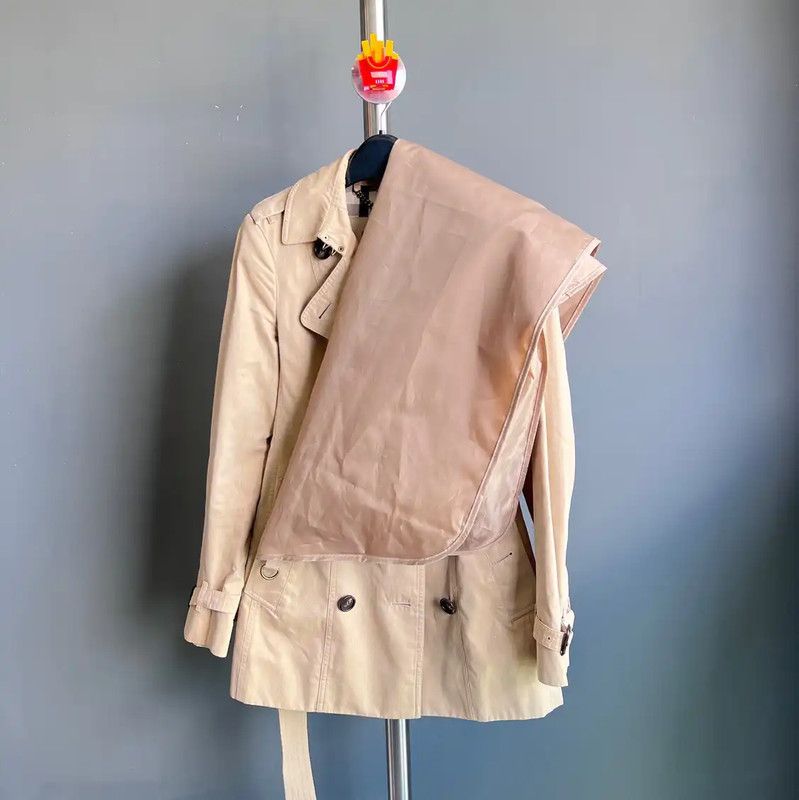 Burberry Burberry Khaki Cotton Women's Trench Coat Size M / US 6-8 / IT 42-44 - 2 Thumbnail