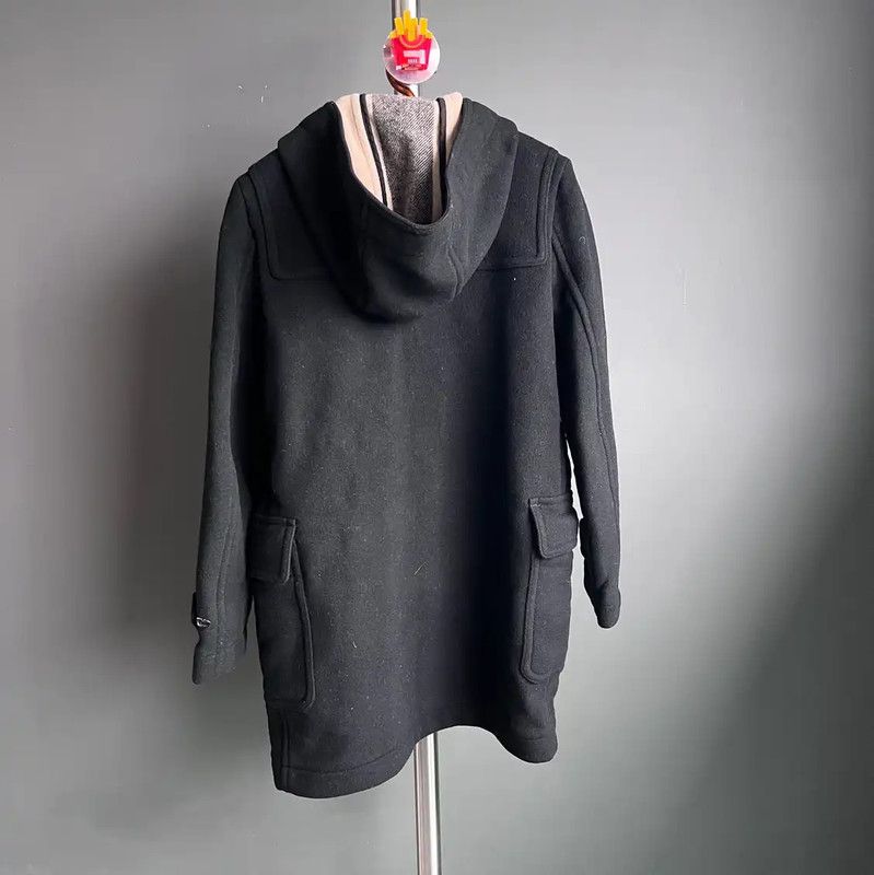 Burberry Burberry Black Wool Women's Coat Size L Size L / US 10 / IT 46 - 2 Thumbnail