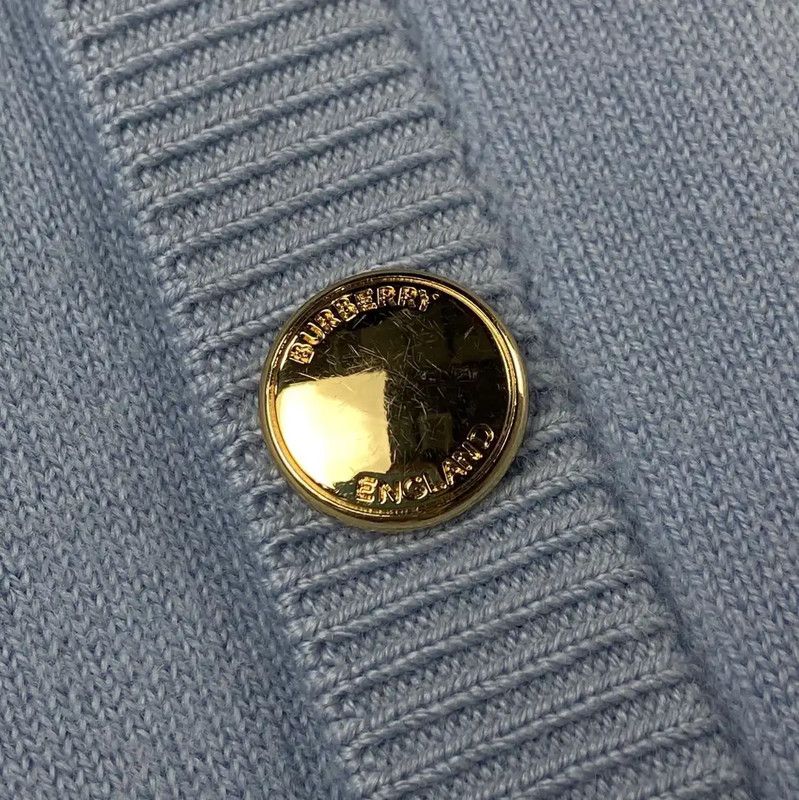 Burberry Burberry Light Blue Wool Knit Sweater Size XS / US 0-2 / IT 36-38 - 3 Thumbnail