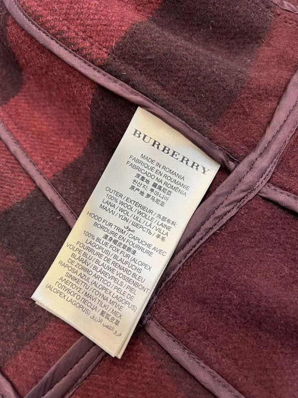 Burberry Burberry Red Wool Winter Coat with Hood Size S / US 4 / IT 40 - 8 Thumbnail