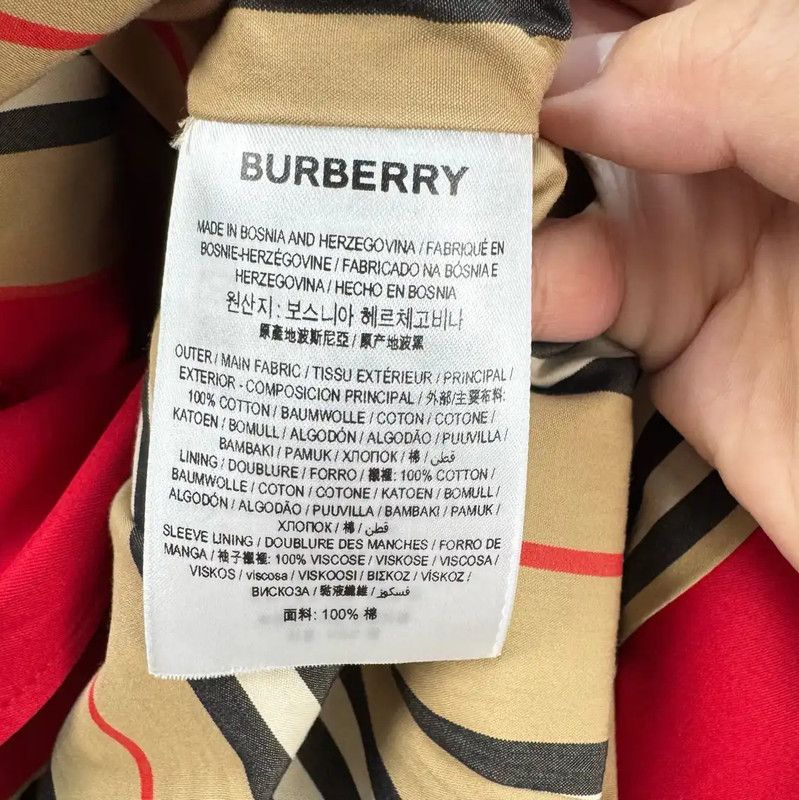 Burberry Burberry Red Cotton Double-Breasted Trench Coat Size M / US 6-8 / IT 42-44 - 7 Thumbnail
