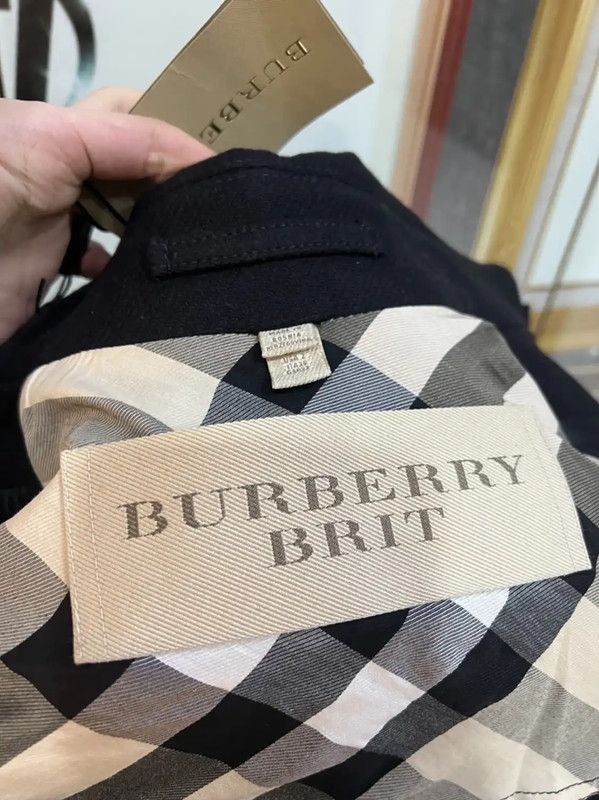 Burberry Burberry Black Wool Winter Coat Size S / US 4 / IT 40 - 6 Thumbnail