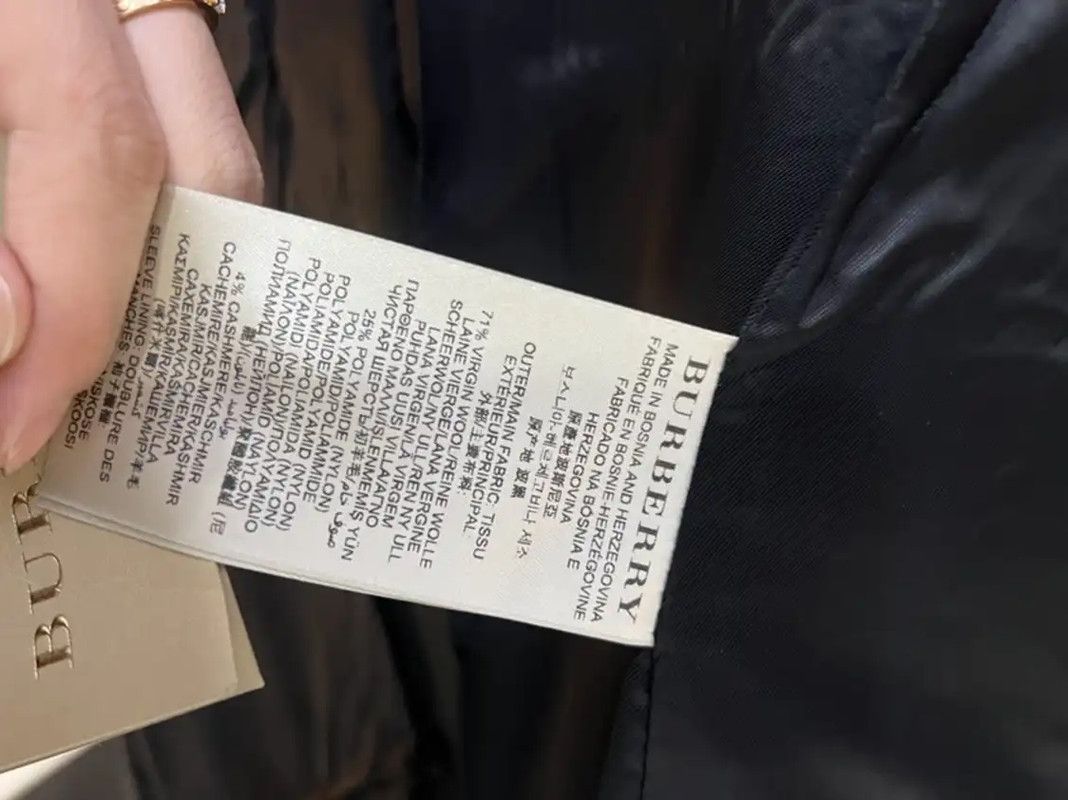 Burberry Burberry Black Wool Winter Coat Size S / US 4 / IT 40 - 9 Thumbnail