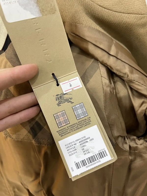 Burberry Burberry Women's Brown Wool Overcoat Size M / US 6-8 / IT 42-44 - 6 Thumbnail