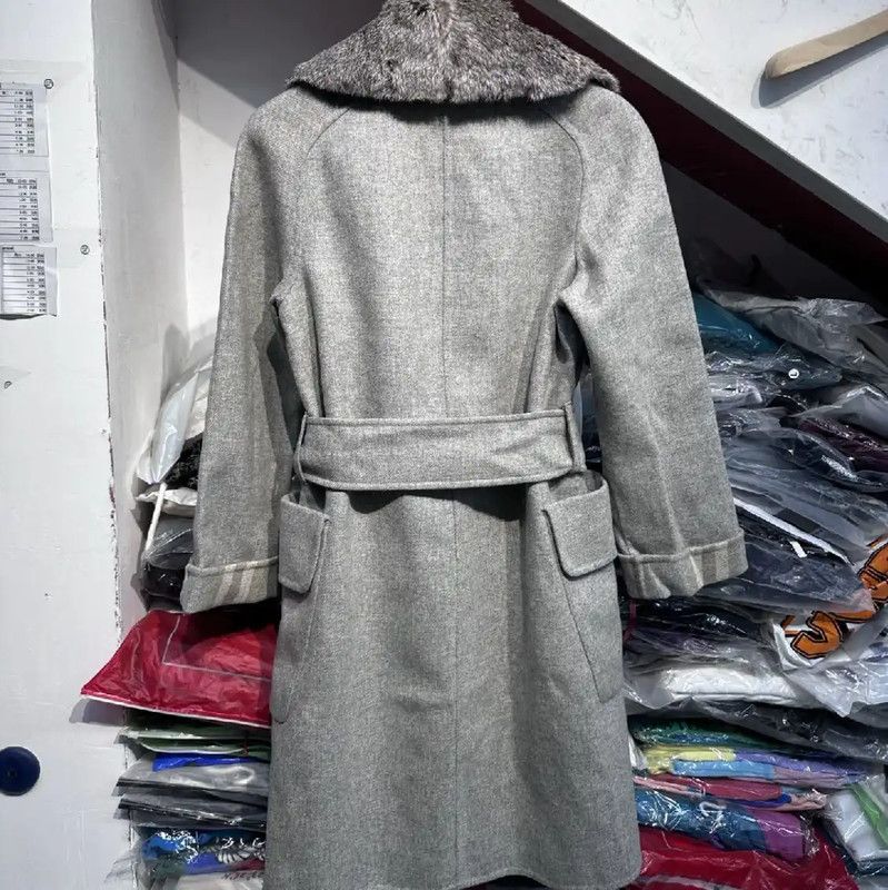 Burberry Burberry Gray Multi-Colored Women's Coat Size M / US 6-8 / IT 42-44 - 2 Thumbnail