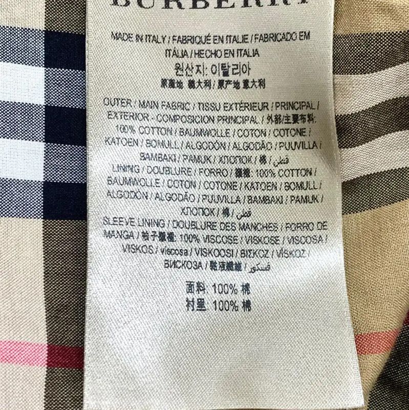 Burberry Burberry Black Cotton Women's Trench Coat Size L / US 10 / IT 46 - 6 Thumbnail