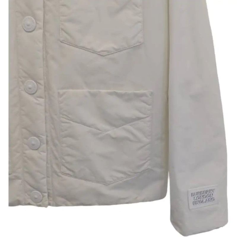 Burberry Burberry White Cotton Women's Jacket Size S / US 4 / IT 40 - 4 Thumbnail