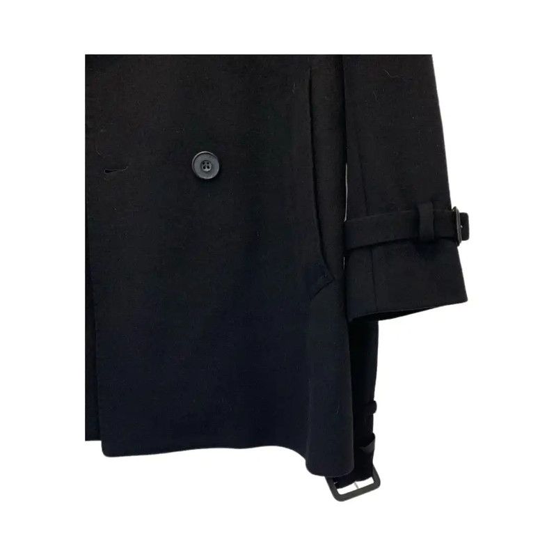 Burberry Burberry Women's Black Wool Long Winter Coat Size L / US 10 / IT 46 - 4 Thumbnail
