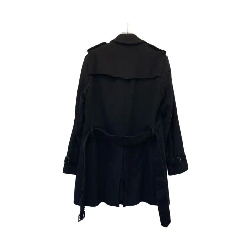 Burberry Burberry Women's Black Wool Long Winter Coat Size L / US 10 / IT 46 - 2 Thumbnail