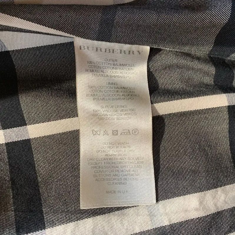 Burberry Burberry Women's Black Cotton Trench Coat Size L / US 10 / IT 46 - 4 Thumbnail