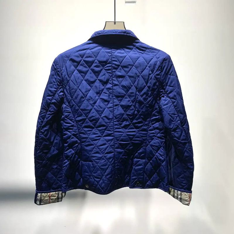 Burberry Burberry Blue Quilted Cotton Women's Jacket Size S / US 4 / IT 40 - 5 Thumbnail