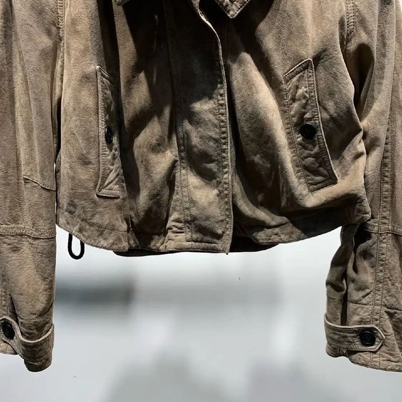 Burberry Burberry Khaki Women's Leather Trench Coat Size ONE SIZE - 6 Thumbnail
