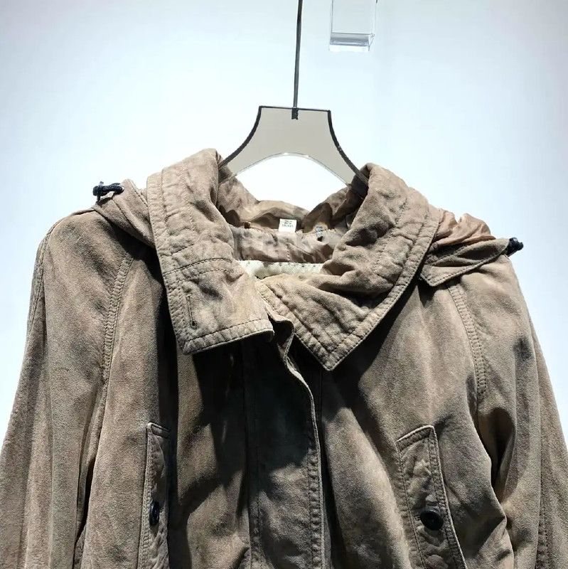 Burberry Burberry Khaki Women's Leather Trench Coat Size ONE SIZE - 7 Thumbnail