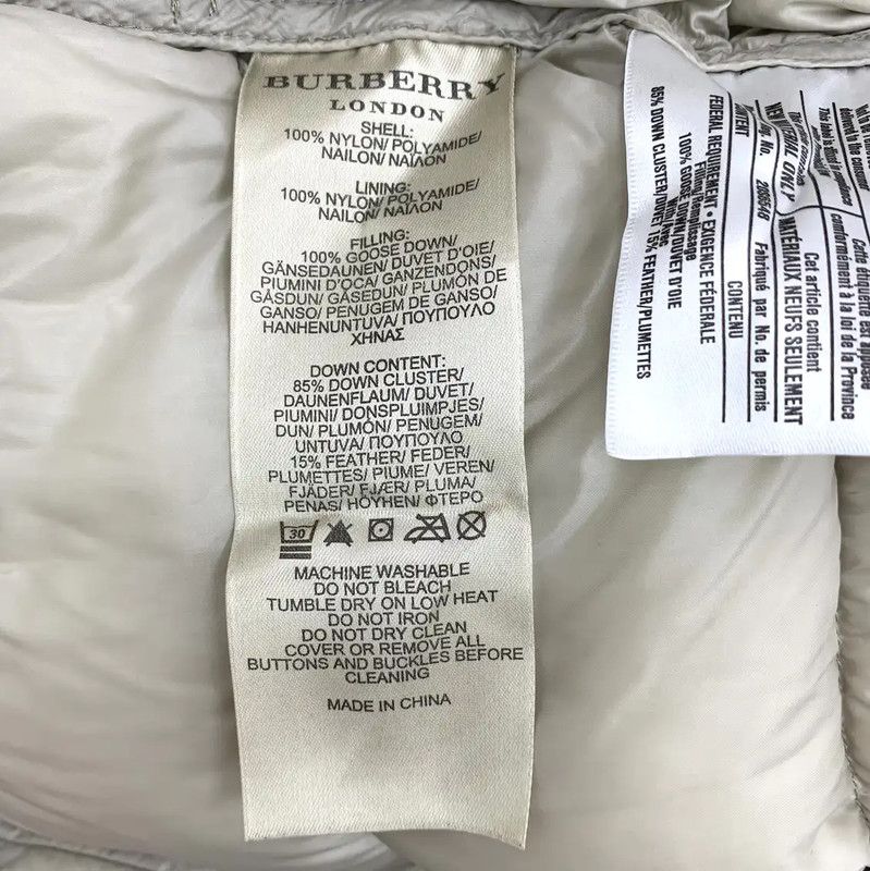 Burberry Burberry Women's Light Gray Down Jacket Size S / US 4 / IT 40 - 7 Thumbnail