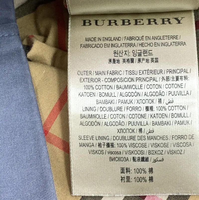 Burberry Burberry Women's Dark Blue Cotton Trench Coat Size XS / US 0-2 / IT 36-38 - 7 Thumbnail