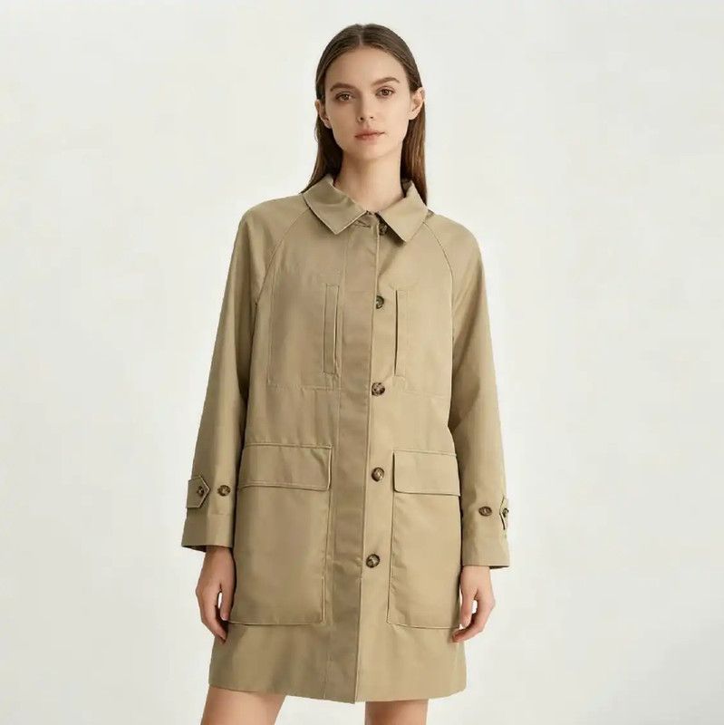 Burberry Burberry Brown Cotton Ladies Trench Coat Size M / US 6-8 / IT 42-44 - 7 Thumbnail