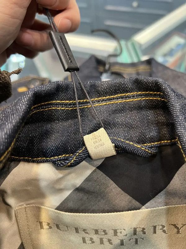 Burberry Burberry Blue Denim Double Breasted Coat Size XS / US 0-2 / IT 36-38 - 6 Thumbnail