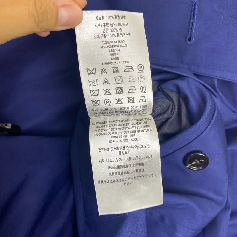 Burberry Burberry Blue Long Trench Coat for Women Size S / US 4 / IT 40 - 6 Thumbnail