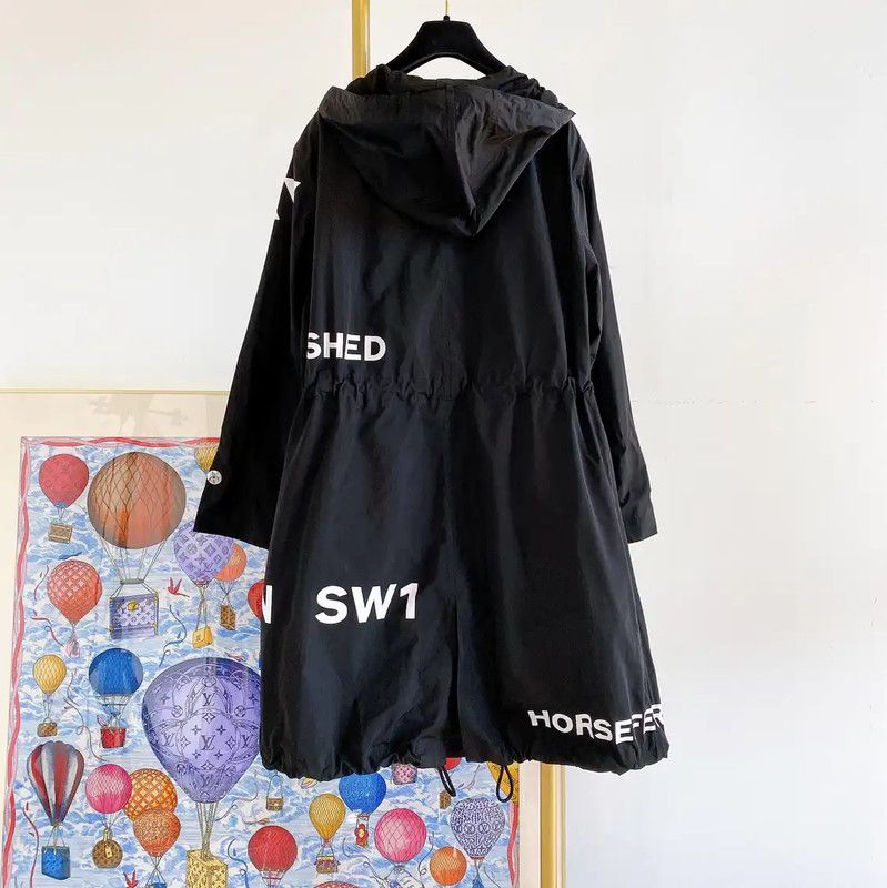 Burberry Burberry Spring Autumn Black Polyester Women's Coat Size S / US 4 / IT 40 - 2 Thumbnail