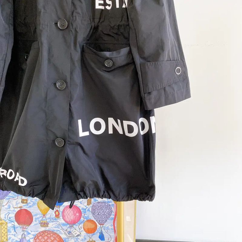Burberry Burberry Spring Autumn Black Polyester Women's Coat Size S / US 4 / IT 40 - 4 Thumbnail